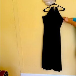 Lulu's Classic Black Backless Dress